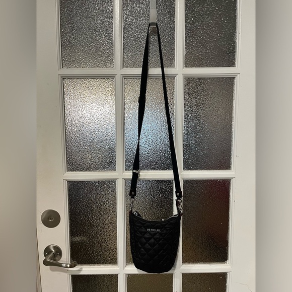 MZ Wallace Black Crosby Go Mini Crossbody Bag Purse - Picture 2 of 7